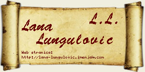 Lana Lungulović vizit kartica